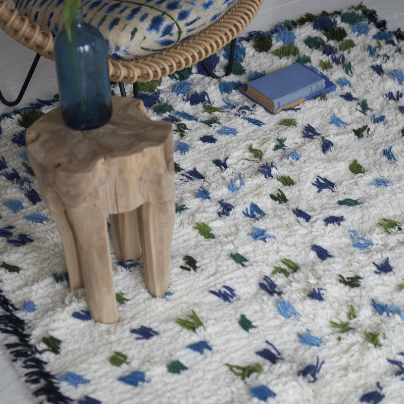 Valais Cobalt Rug, Rectangle 6'7" x 9'10"