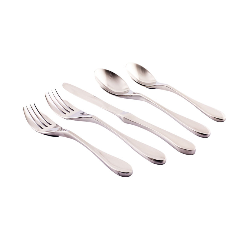 Knork Stainless Steel Flatware Set - Service for 4, Glossy