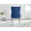 Eubanks Velvet Knockerback Dining Chairs with Metal Rivets and Chrome Legs-380222591-371337023