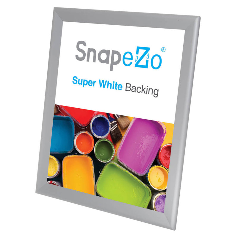 Cadre en aluminium Snapezo Snap Frame, Argent, 33 po x 44 po
