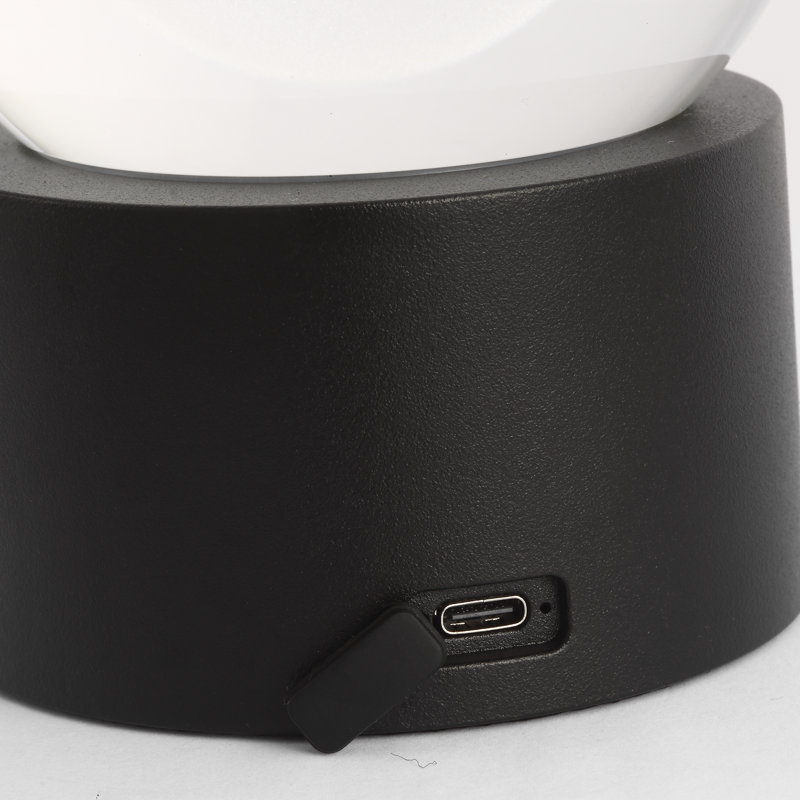 Mina Accent Rechargeable Table Lamp, Black