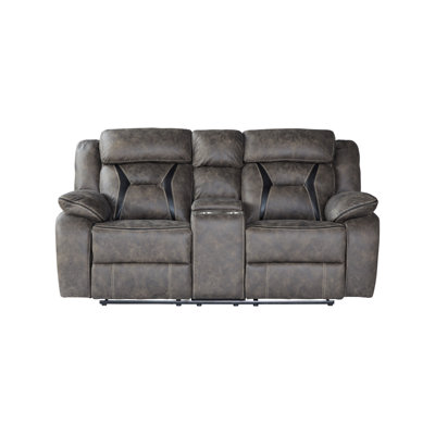 78'' Faux Leather Reclining Loveseat