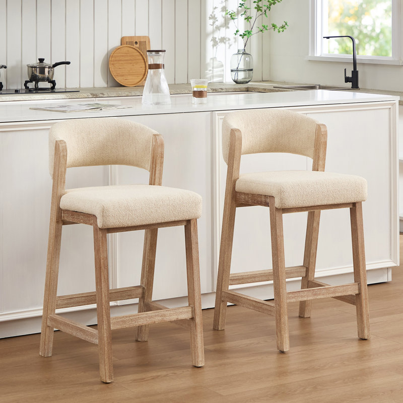 Tabouret de comptoir Albia, Brun