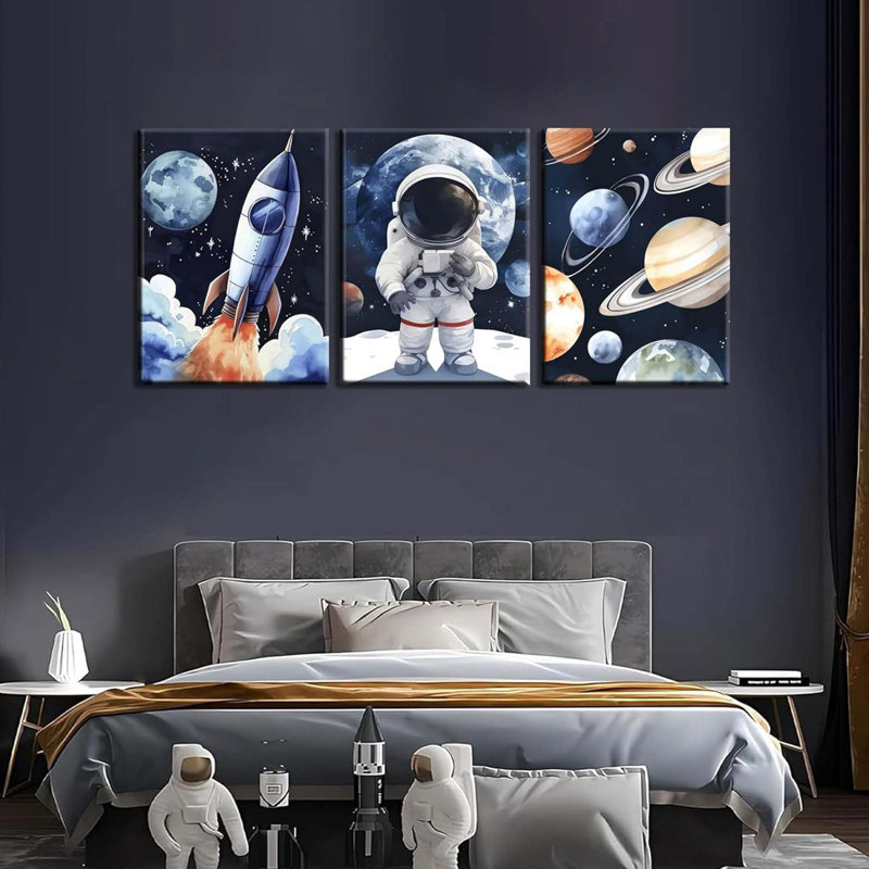 3 Piece Wrapped Canvas Print, 40cm H x 30cm W