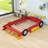 Race Car-Shaped Platform Bed with Shelves-1556231193-1556231195