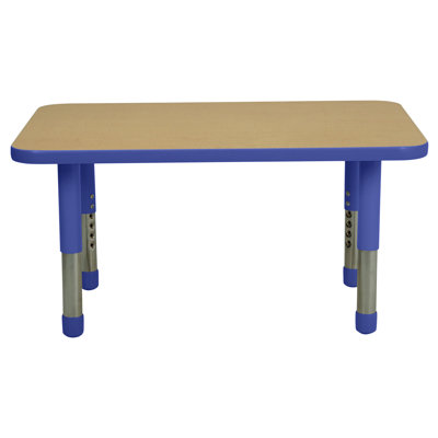 Table rectangulaire d'activités en T avec moulures totales réglables