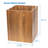 Solid Wood Open Waste Basket - 0.17 Gallons
