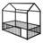 Montessori-Inspired House-Shaped Floor Bed Frame With Safety Fence-408730600-408730607