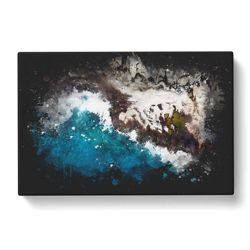 The Coast of Honolulu Hawaii - Wrapped Canvas Graphic Art Print, 50cm H x 76cm W x 3cm D