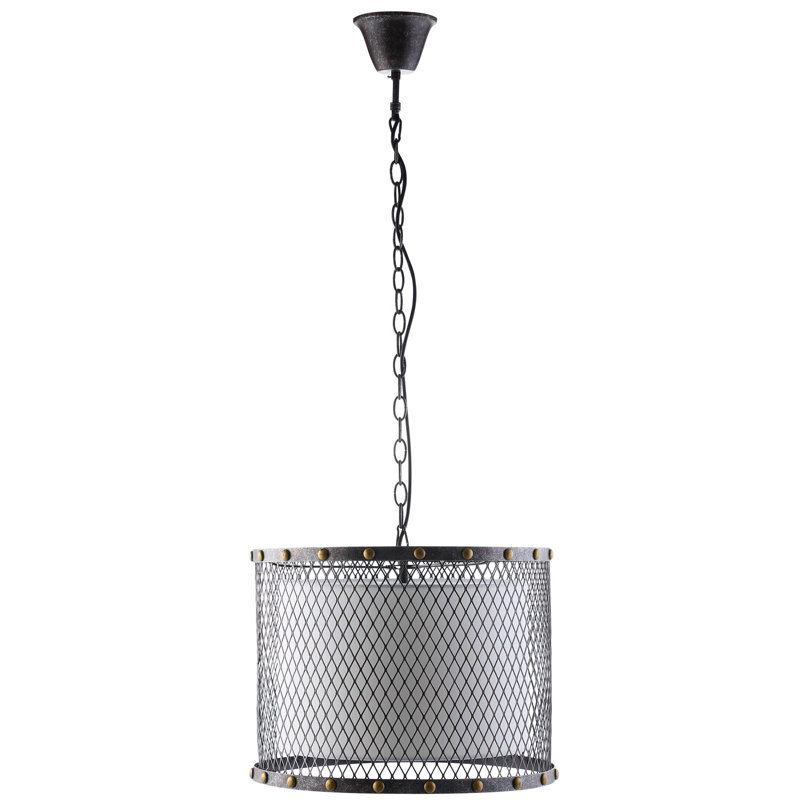 Modway Fortune Industrial Modern Drum Shade Chandelier