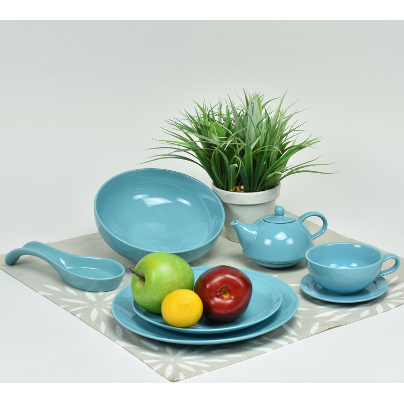 Assiette à salade 8 po Cohasset, Turquoise