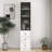 Tall Bathroom Storage Cabinet With Glass Door And Drawers For Versatile Storage In Multiple Rooms