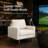 Statura 32" Mid-Century Square Arm Accent Chair, Sofa Chair, White-1025096271