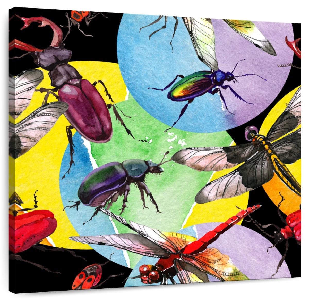 Ebern Designs Brampt Aquarelle Wild Insects - Wayfair Canada