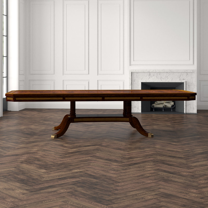 English Cabinet Maker Mahogany Wood Dining Table