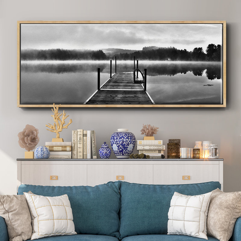 August's Garden I- Framed Canvas