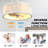 20" Boho Caged Ceiling Fan with Light and Remote, White Fabric Vintage Fandelier Ceiling Fan with 6 Speeds for Bedroom