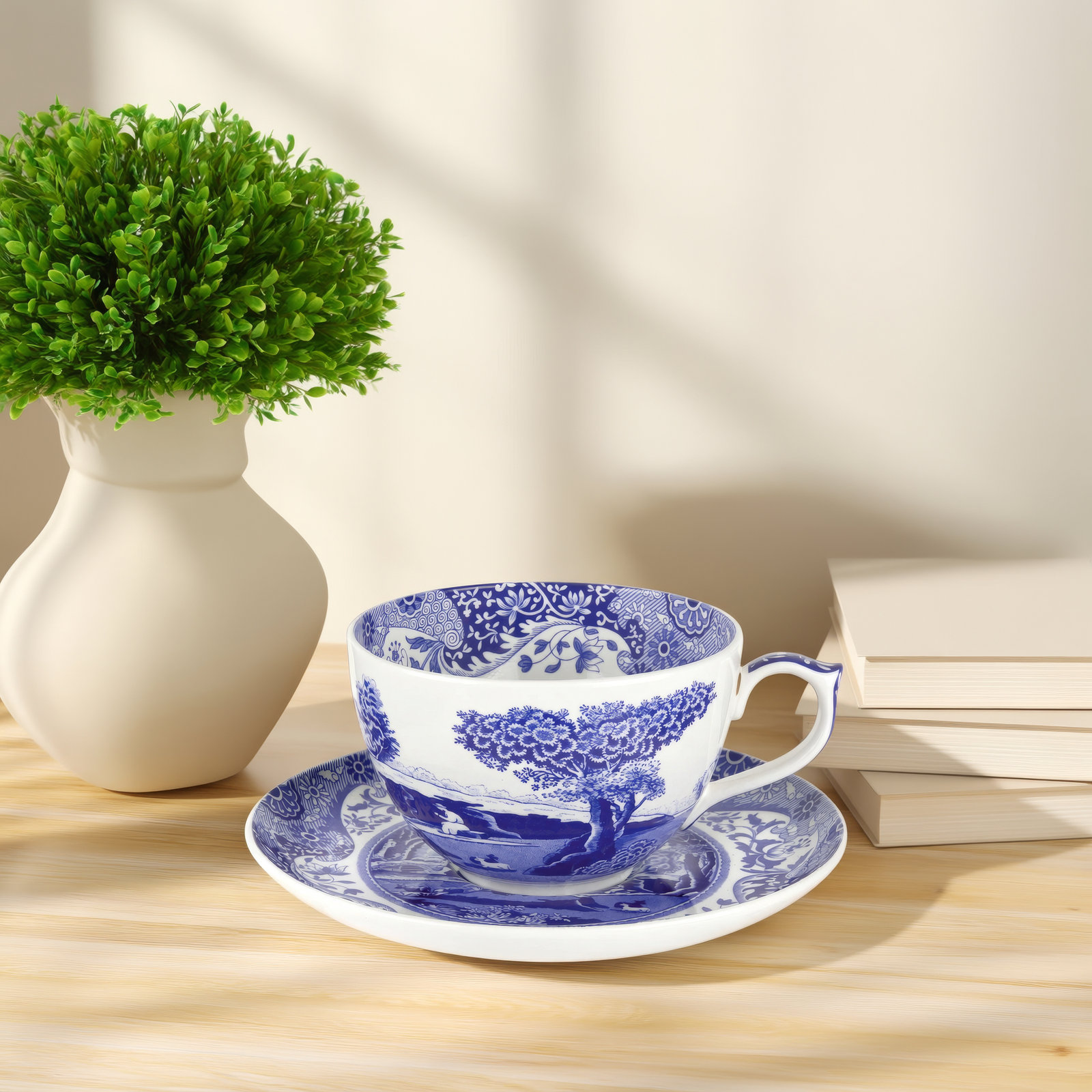 Blue Italian Porcelain Teacup