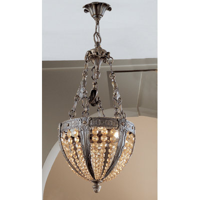 Luminaire suspendu bol 3 lumières unique Merlot