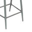Tabouret de comptoir de 26 po de hauteur avec siège en forme de PE et 2 en gris mat - Design moderne
