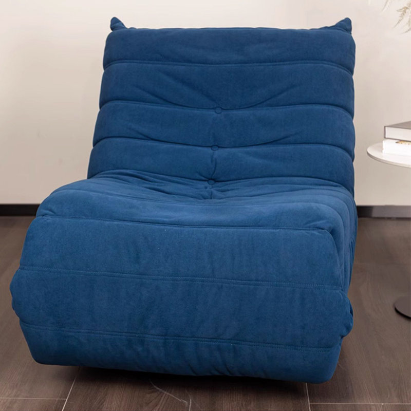 Fauteuil inclinable pour chambre à coucher avec poche de rangement, Bleu
