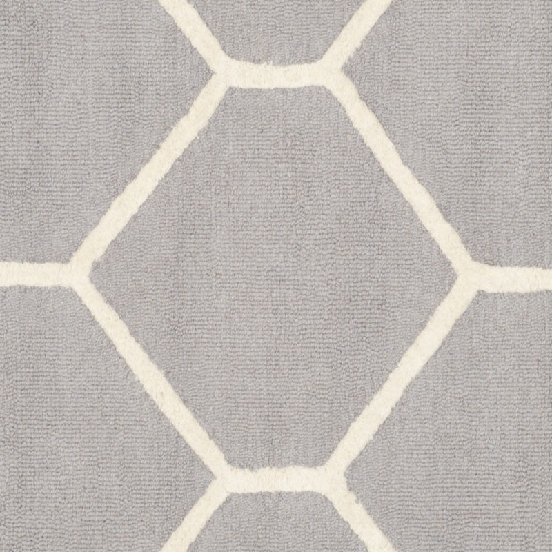 Deedgra Hand Tufted Wool Geometric Rug, Rectangle 2' x 3'