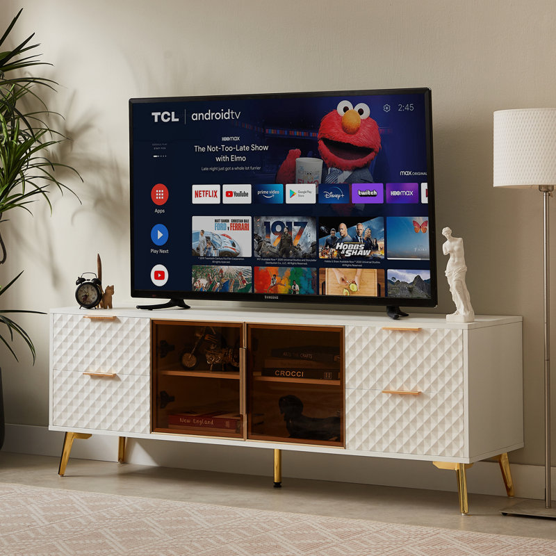 Meuble télé style moderne Modern, Blanc