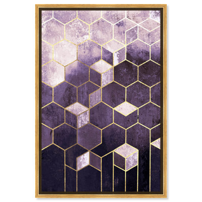 " Abstract Geometric Purples "