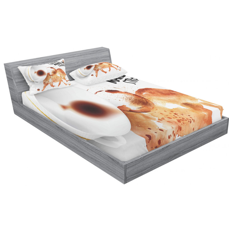 Microfiber Sheet Set, Queen Sheet Set with Fitted Sheet