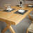 Burlywood Rectangular Solid Wood Dining Table-1633799191