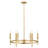 Kerween 6-Light Chandelier in Natural Brass-774237968