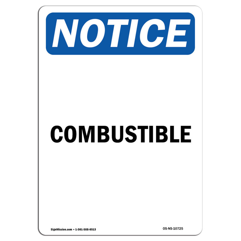 Plaque en aluminium combustible 18 x 24, H 24 po x l 18 po x P 0,1 po