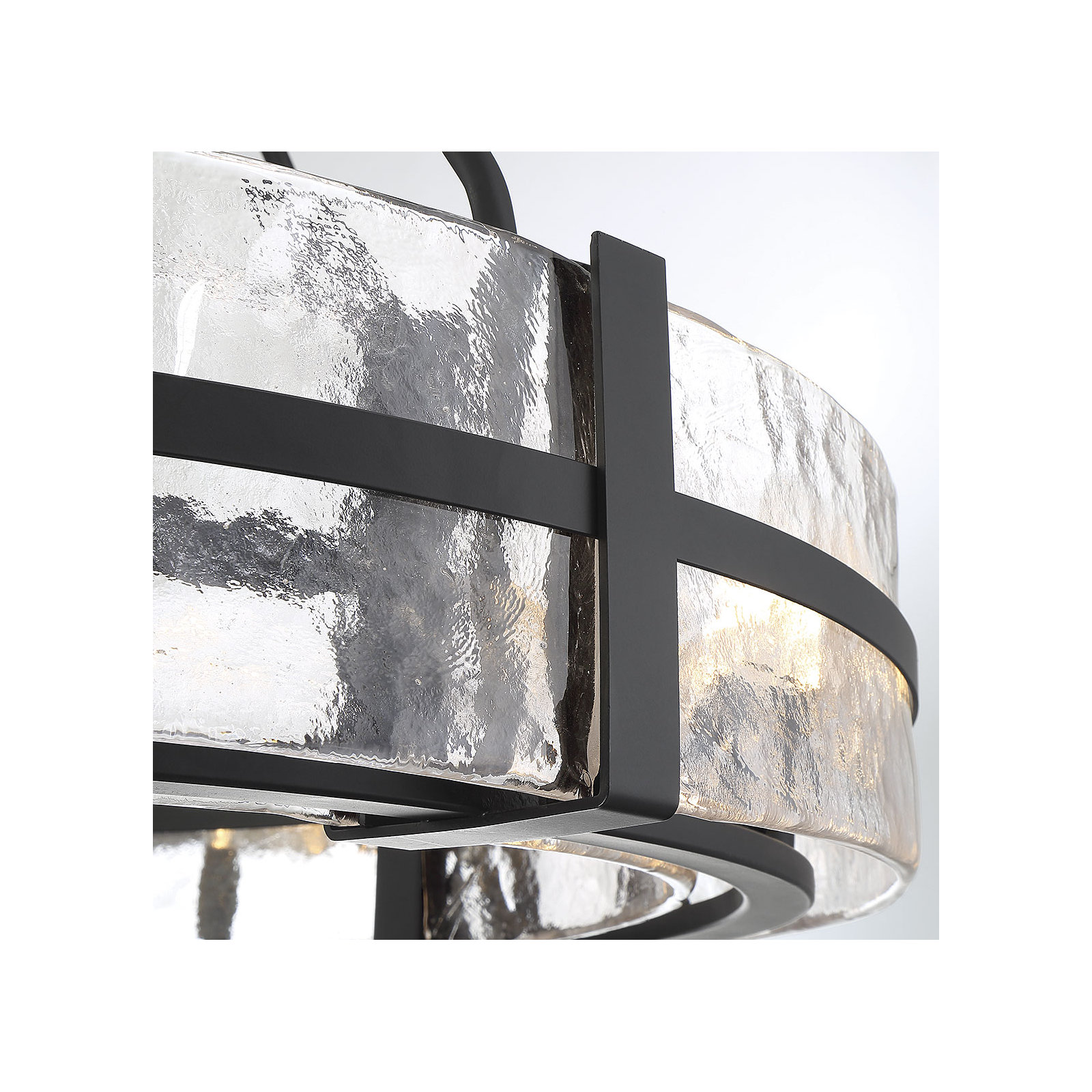 Brisa Steel Dimmable Drum Chandelier, 12 Light Pendant
