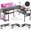 Bureau d'ordinateur en L 50,4 po-2120014955
