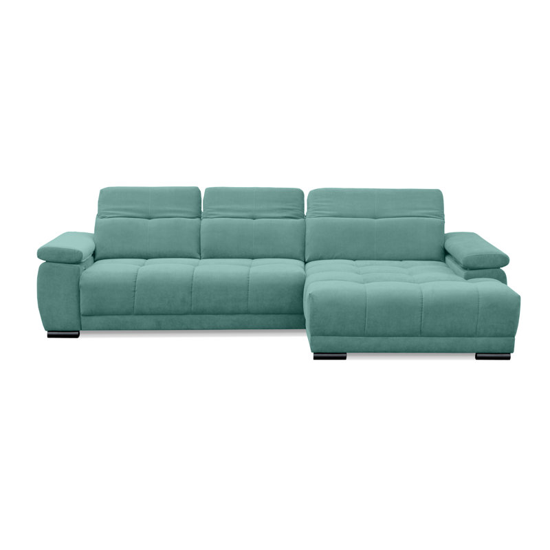 Berrada 5 Seater Corner Sofa, Right Hand Facing, Mint