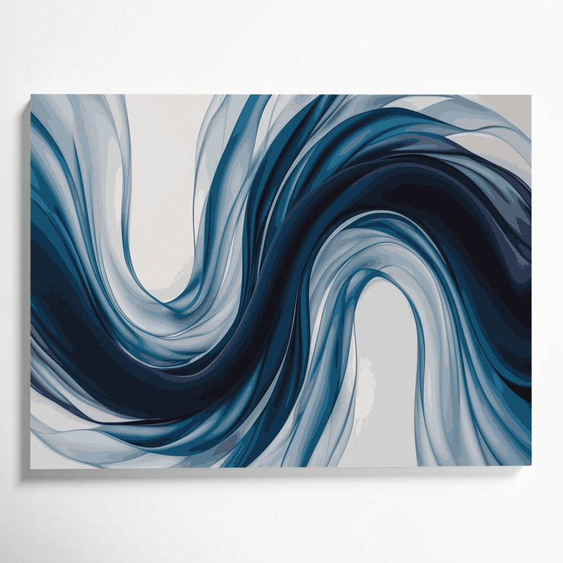 Gradient Abstract 32 Blue Canvas Wall Art, 11" H x 14" W