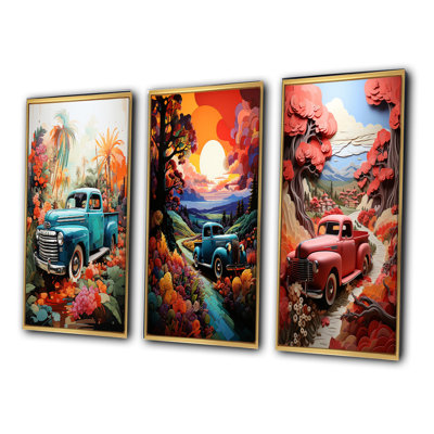 " Pickup Truck Tropical Legends " 3 - Pieces