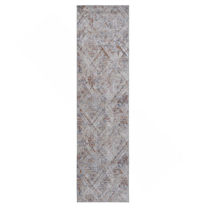 Collection 2X8 Geometric Runner Rug