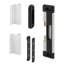 Patio Door Deadbolt Lock, 8 In. Overall Height, Steel Bar, Surface