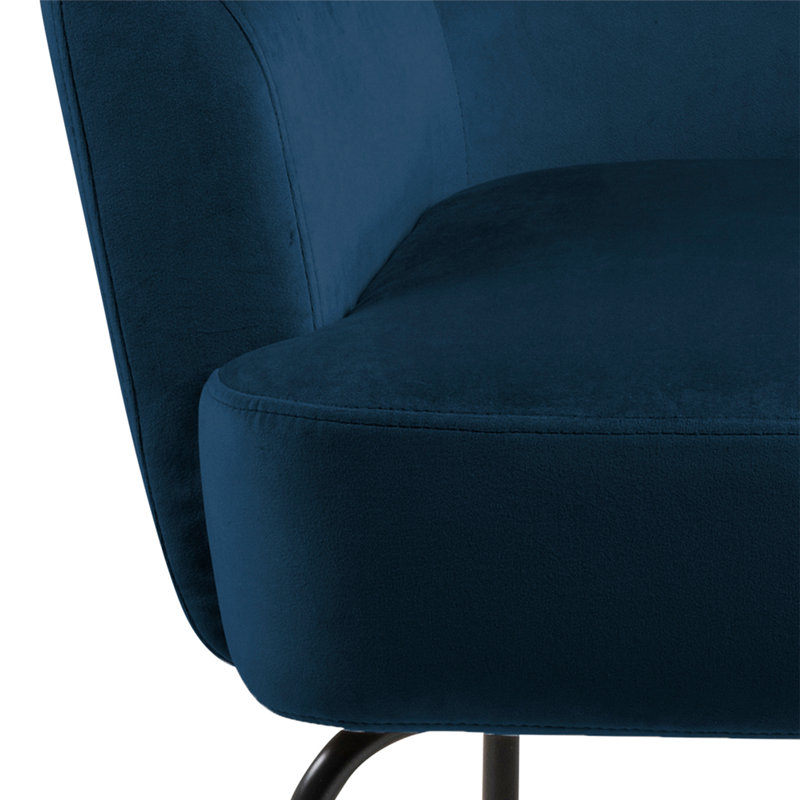 Cearfoss Upholstered Armchair, Navy