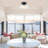 Modern Vintage Ruffled Glass Flush Mount Ceiling Light, Hand-Blown 1-Light Matte Black Ceiling Fixture with Fluted White Glass Shade for Hallway Entryway