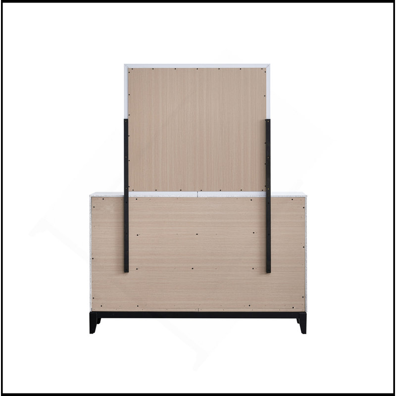 Commode Glasgow G04390-D (miroir non inclus), Blanc