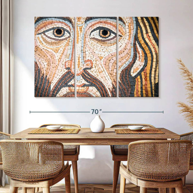 Leisha, Jésus-Christ, mosaïque, H 42 po x l 65 po