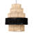 22"W Aatreya Tiered Natural Jute Chandelier Pendant