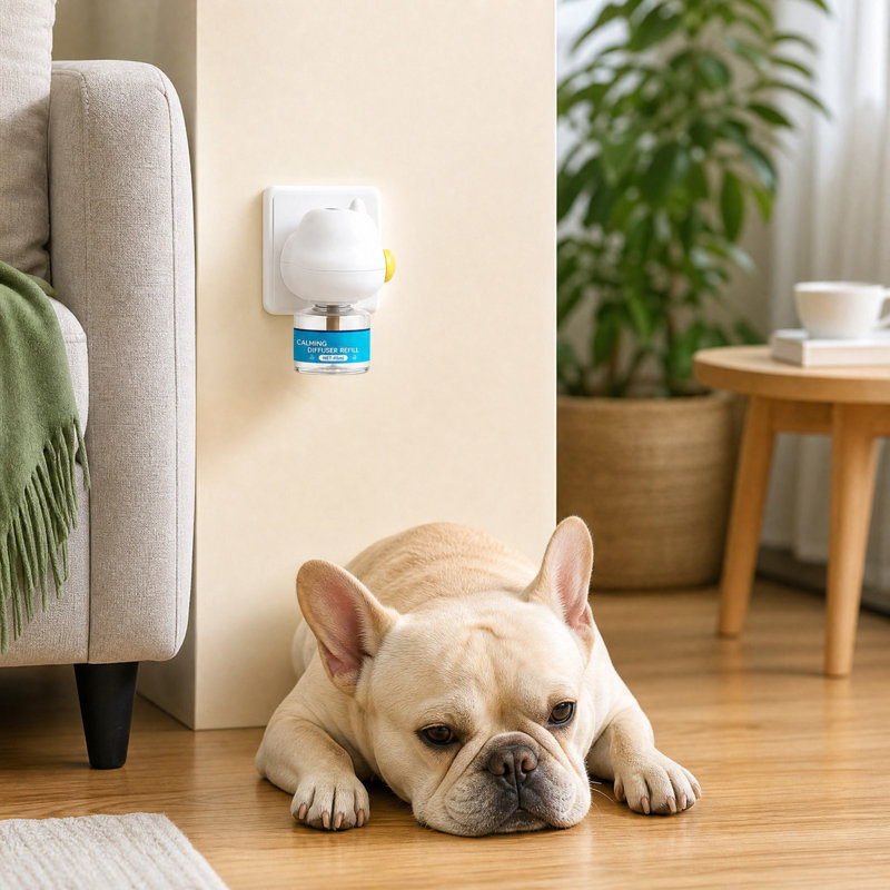 Paper Calming Diffuser Plug In Calming Diffuser For Dogs 45ml Continuous Release For A Settled Home Environment, Blue