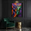 Abstrait art figuratif sur toile mauve 24-1311963755