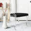 Chaise d'appoint en velours transparent Delfina / noir