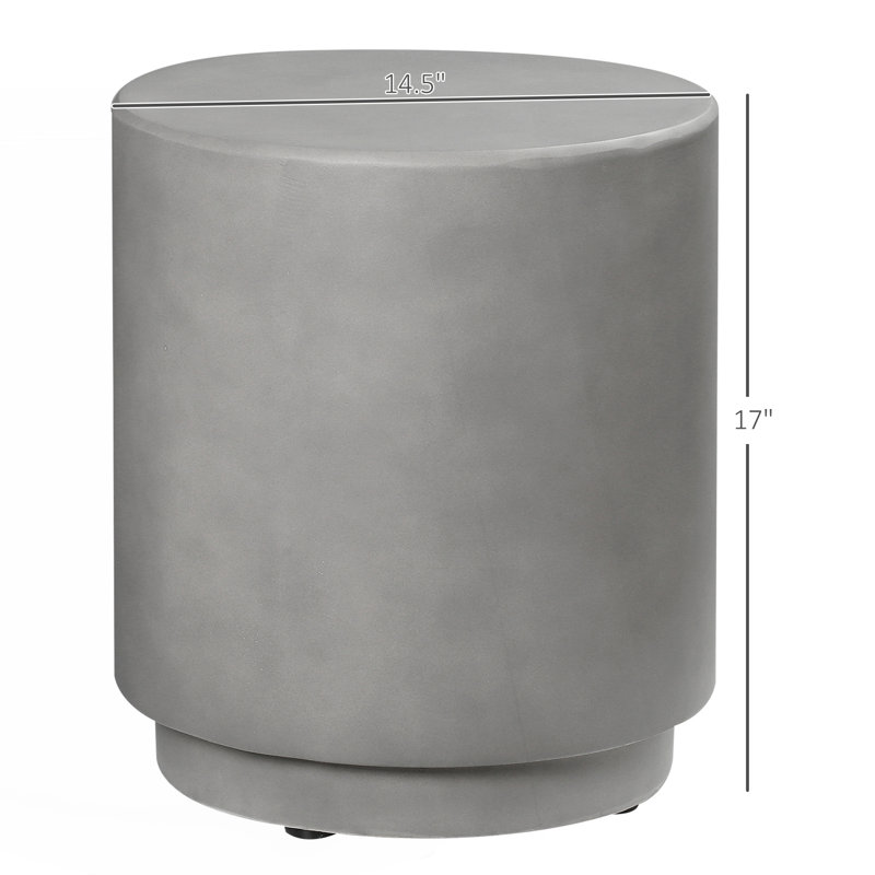 Round Side Table, Accent Table, Nightstand With 4 Adjustable Feet, End Table