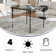Noah 2.83' Square Plastic Folding Event Table with Carrying Handle
