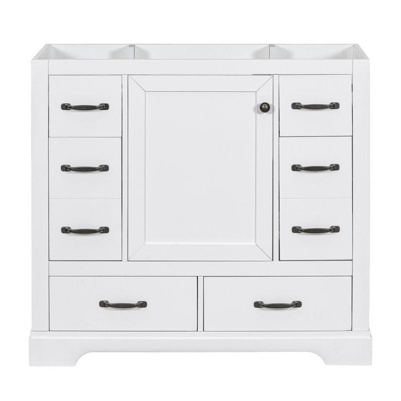 Meuble-lavabo de salle de bain sans base de meuble-lavabo seulement, Blanc, Chrome